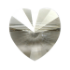 Picture of Swarovski 5742 Heart bead 10mm Crystal Silver Shade x1