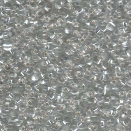 Picture of Miyuki Drop 3.4mm 1 Silver Lined Crystal x10g