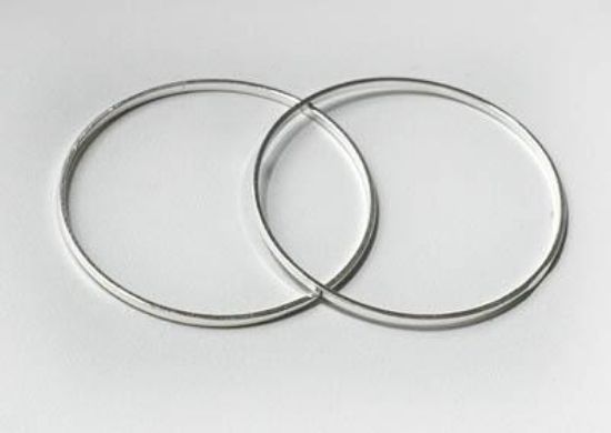 Picture of Ring 25mm round Silver Tone x10