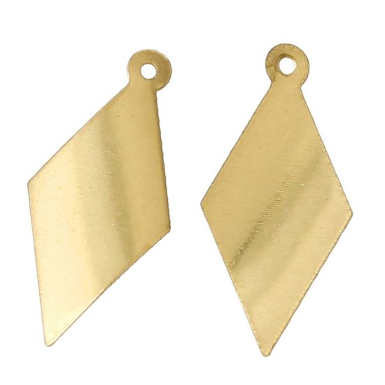 Picture of Rhombus 21x10mm Gold Tone x10