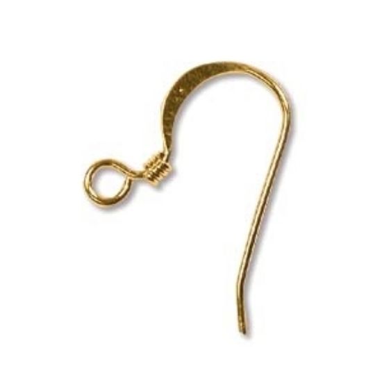 Picture of Hook Ear Wire 18mm Gold Plate x24