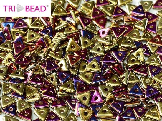 Picture of Tri-bead 4 mm Jet California Violet x5g