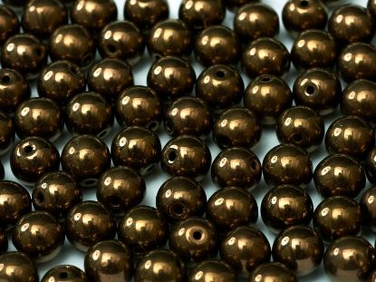 Изображение Round beads 4mm Jet Bronze x50
