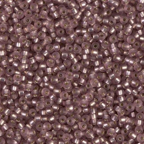 Picture of Miyuki Rocaille 11/0 12F Mat Silver Lined Smoky Amethyst x10g