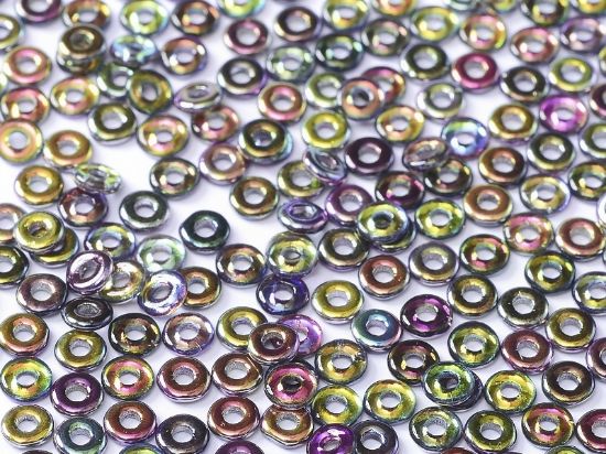 Picture of O bead 4mm Crystal Magic Purple x5g