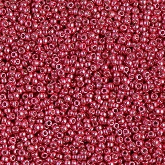 Picture of Miyuki Rocaille 15/0 4211 Duracoat Galvanized Light Cranberry x7,5g