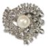 Picture of Claspgarten Clasp 3-strand 21mm w/ Swarovski Pearls and Crystals Rhodium Plate x1
