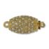 Picture of Claspgarten Clasp 20x10mm  w/ Swarovski Crystals 23kt Gold Plated x1