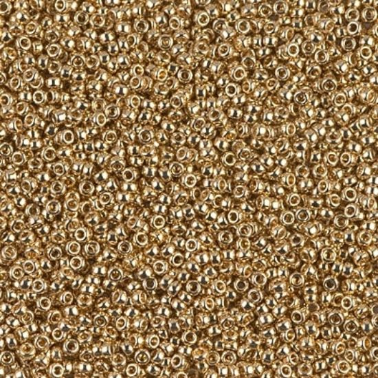 Picture of Miyuki Seed Beads 15/0 193 24kt Gold Light Plated x5g
