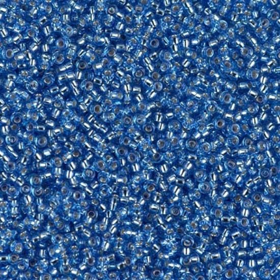 Picture of Miyuki Seed Beads 15/0 19 Silver Lined Sapphire x10g