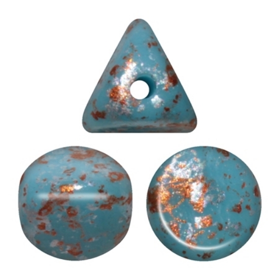 Picture of Ilos® par Puca® 5x5mm Opaque Blue Turquoise Tweedy x10g