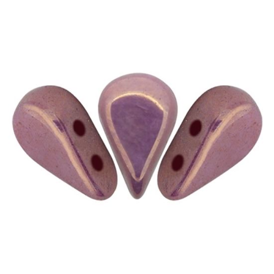 Picture of Amos® by Puca® 5x8mm Opaque Mix Violet/Gold Ceramic Look x10g