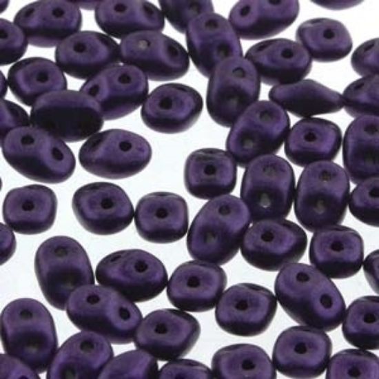 Picture of MiniDuo 2x4mm Metallic Suede Purple x10g