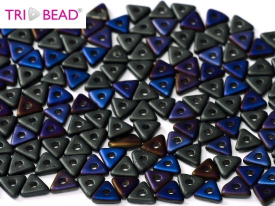 Picture of Tri-bead 4 mm Jet Azuro Mat x5g