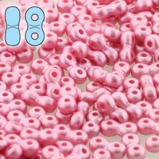 Picture of Infinity Beads 3x6mm Pastel Pink x10g