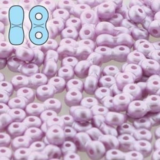 Picture of Infinity Beads 3x6mm Pastel Light Rose x10g