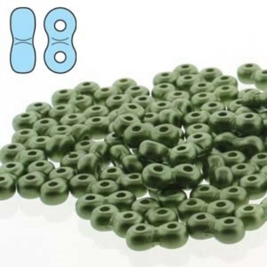 Picture of Infinity Beads 3x6mm Pastel Olivine x10g