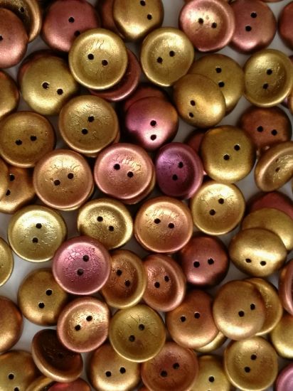 Picture of Cup Button Beads 14mm Ancient Gold x2