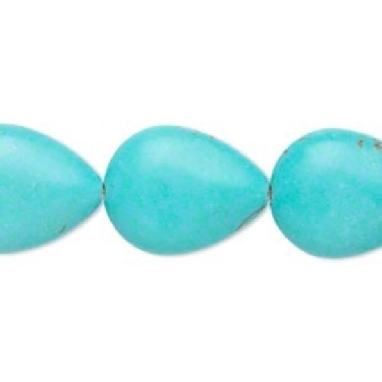 Picture of Magnesite (stabilized) Drop 19x15mm Light Blue x4