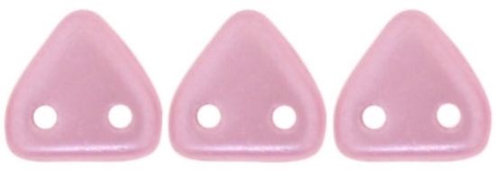 Picture of Czechmates Triangle 2 holes 6 mm Pearl Coat Flamingo x10g