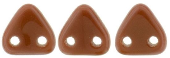 Picture of Czechmates Triangle 2 holes 6 mm Opaque Umber x10g