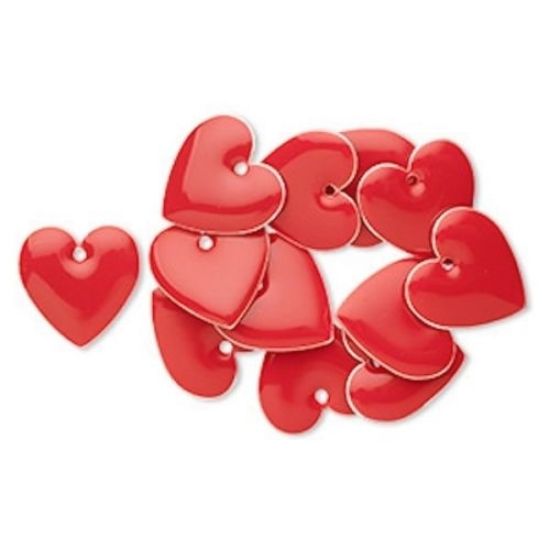 Picture of Candy Heart pendant 16mm Red x1