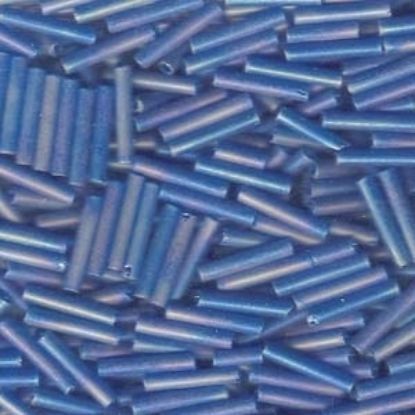 Afbeelding van Matsuno Bugle Bead #5 - 12mm  015F Transparent Fabulous Medium Blue x10g