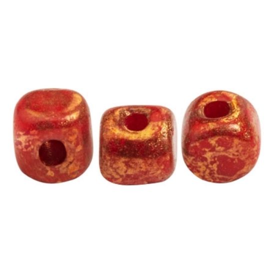 Picture of Minos® par Puca® 2.5x3 mm Opaque Coral Red Bronze x10g