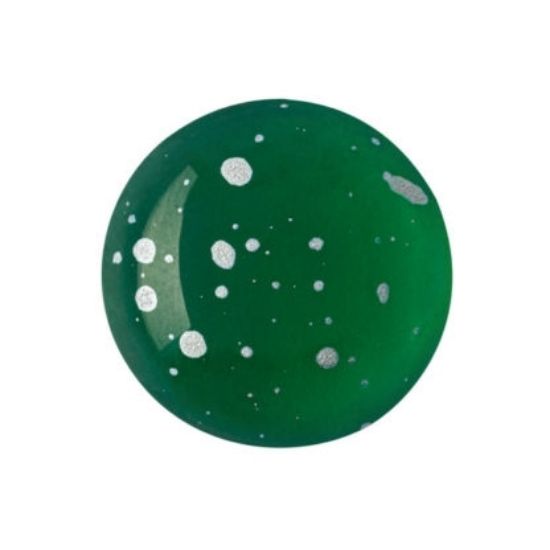 Picture of Cabochons par Puca® 18mm Emerald Splash Silver x1