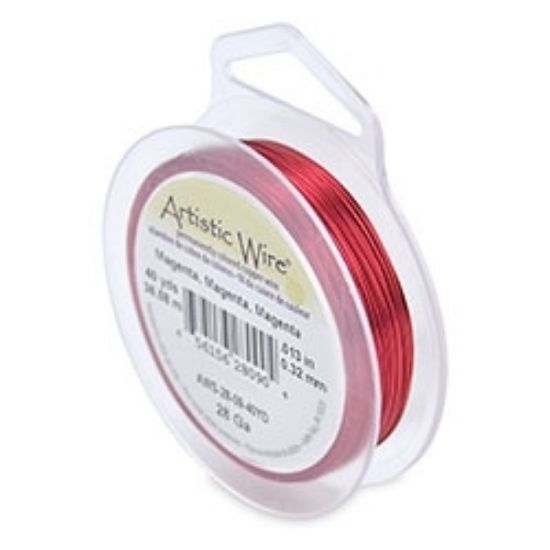 Picture of Artistic Wire 28 Gauge (.32 mm) Magenta x36.6m