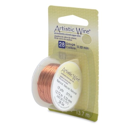 Picture of Artistic Wire 28 Gauge (.32 mm) Natural x13.7m