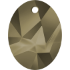 Picture of Swarovski 6911 Kaputt Oval 36mm Crystal Metallic Light Gold x1