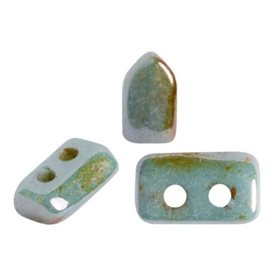 Picture of Piros® par Puca® 5x3 mm Opaque Mix Blue/Green Ceramic Look x10g