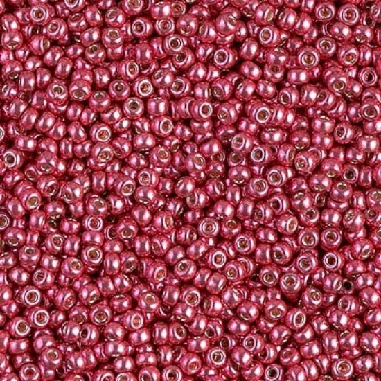 Picture of Miyuki Rocaille 11/0 4211 Duracoat Galvanized Light Cranberry x10g