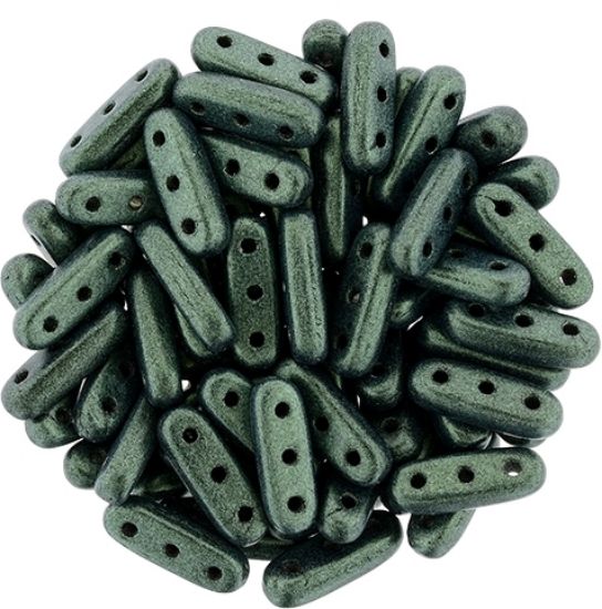 Picture of CzechMates Beam 3x10mm Metalic Suede Light Green x10g