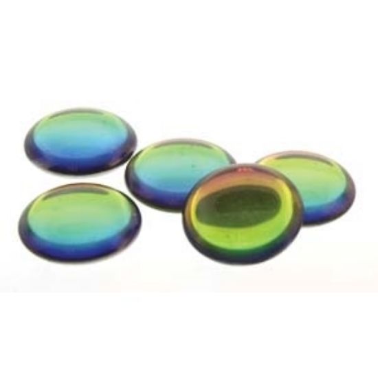 Picture of Czech Cabochon 25mm round Backlit Utopia x1