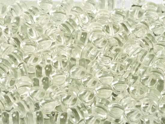 Picture of Diabolo shape beads 4x6mm Crystal x50