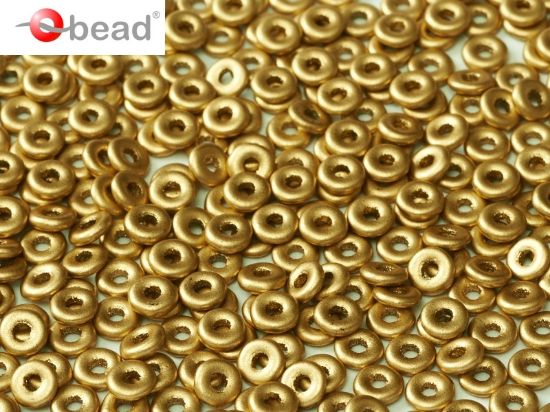 Picture of O Bead 4mm Aztec Gold x5g