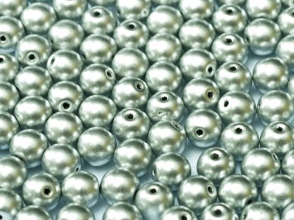 Bild von Round beads 3mm Aluminium Silver x50