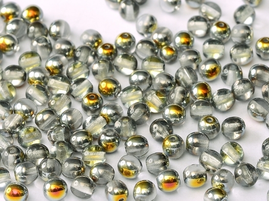 Picture of Round beads 3mm Crystal Marea x100