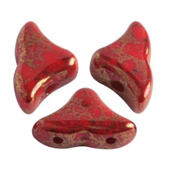 Picture of Hélios® par Puca® 6x10 mm Opaque Coral Red Bronze x10g