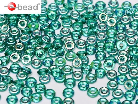 Picture of O Bead 4mm Emerald AB x5g