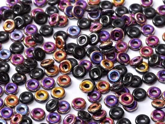 Picture of O Bead 4mm Jet Sliperit x5g