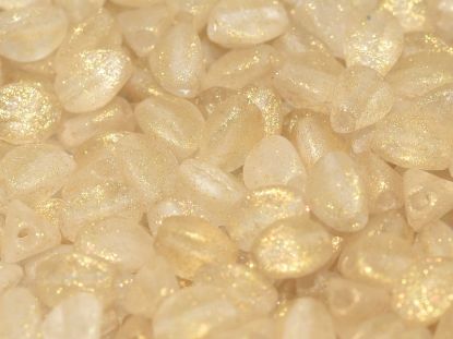 Image de Pinch Bead 5mm Crystal Etched Gold x50