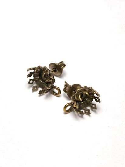 Picture of Ear stud setting SS39 w/loop Bronze x2