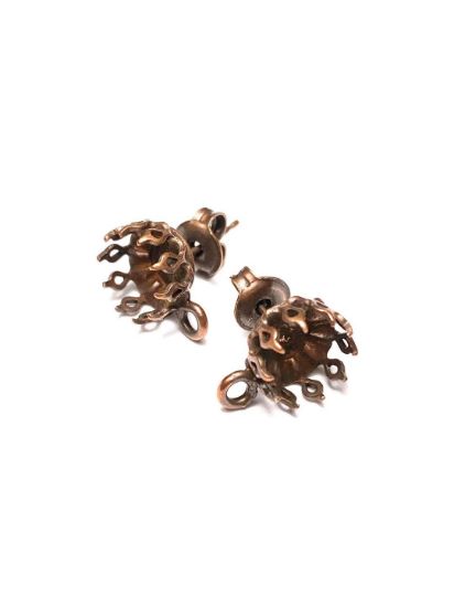 Picture of Ear stud setting SS39 w/loop Copper x2