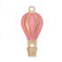Picture of Charm Balloon 22x10mm Gold Tone Pink x1