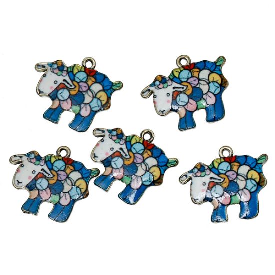 Picture of Charm Enamel Sheep 22mm x1