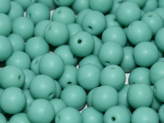 Picture of Czech Glass bead 6mm round Jade Mat x100