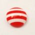 Picture of Cabochon Resin 10mm Red Stripes x10